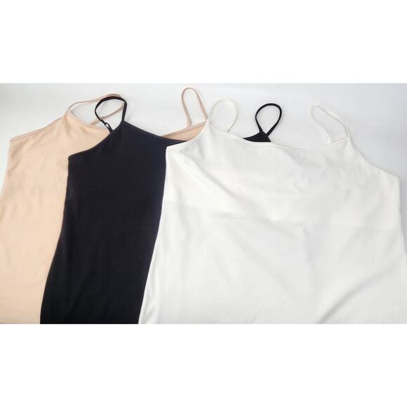 Aeropostale 3Pcs Set Basic Camisole Tank Top Size 1X Nude White Black Classic - Picture 2 of 10